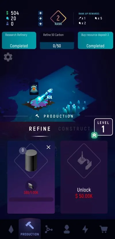 exominer idle miner universe production
