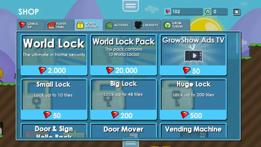 growtopia store