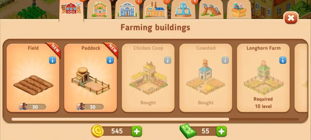 homesteads farming buildings