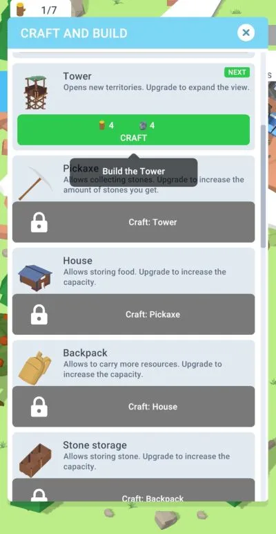 isle builder click to survive craft and build