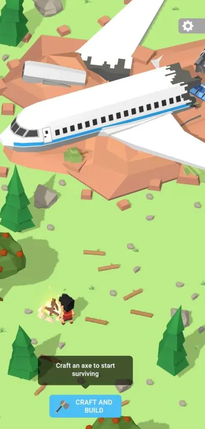 isle builder click to survive crafting an axe