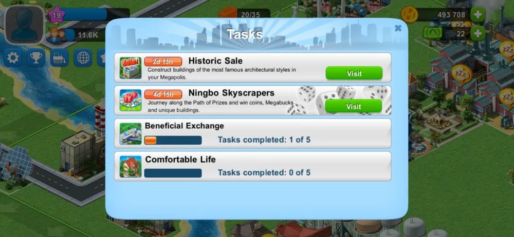 megapolis tasks