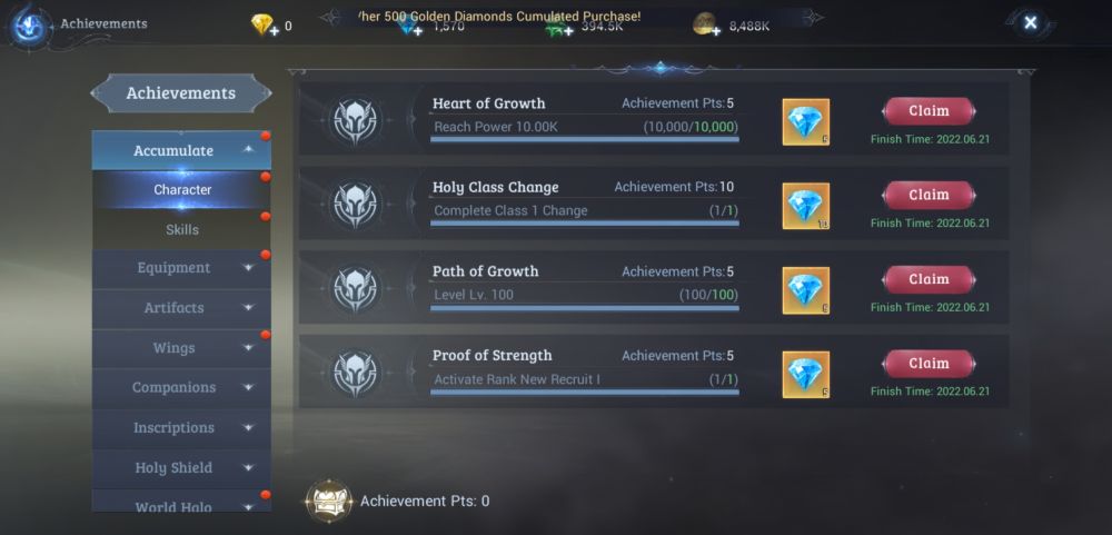 mu origin 3 achievements