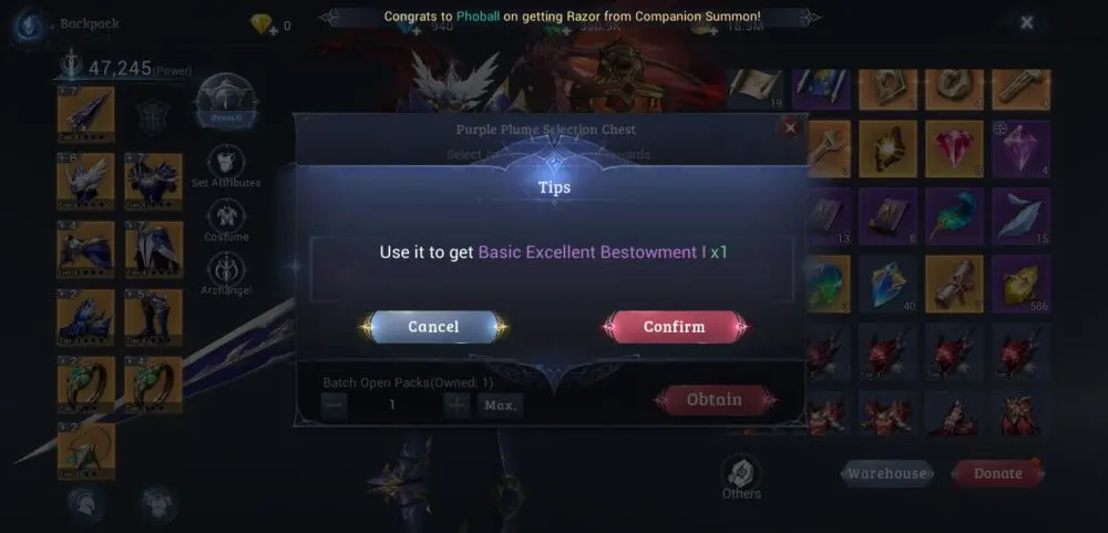 mu origin 3 basic excellent bestowment