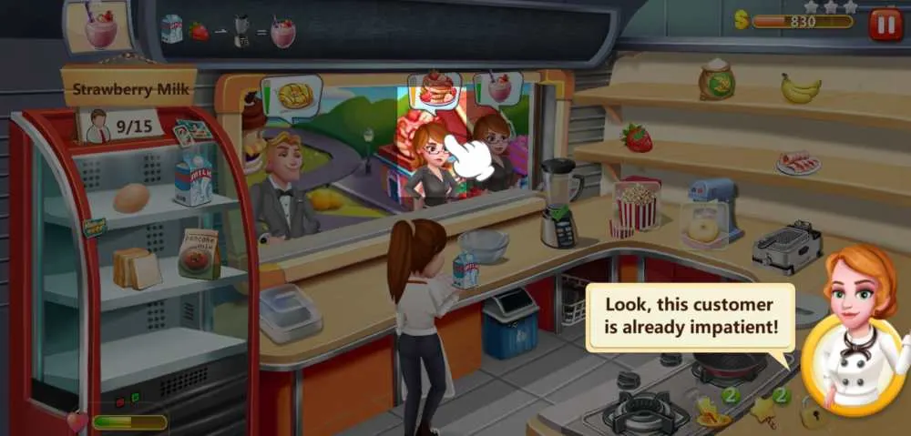 rising super chef 2 impatient customer