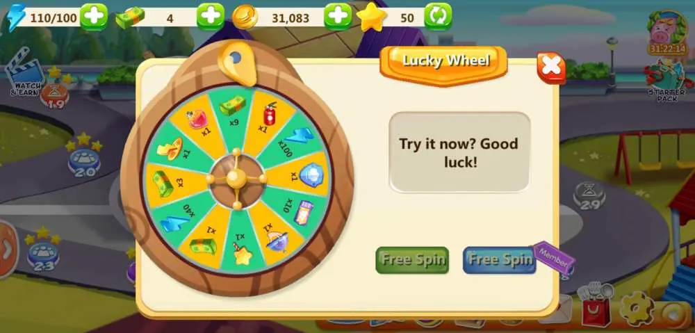 rising super chef 2 lucky wheel