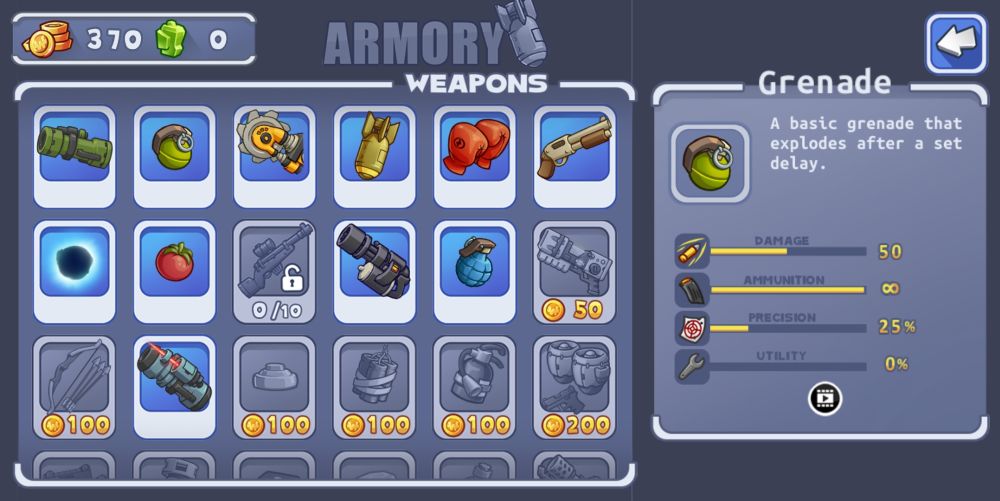 warlings 2 total armageddon grenade description