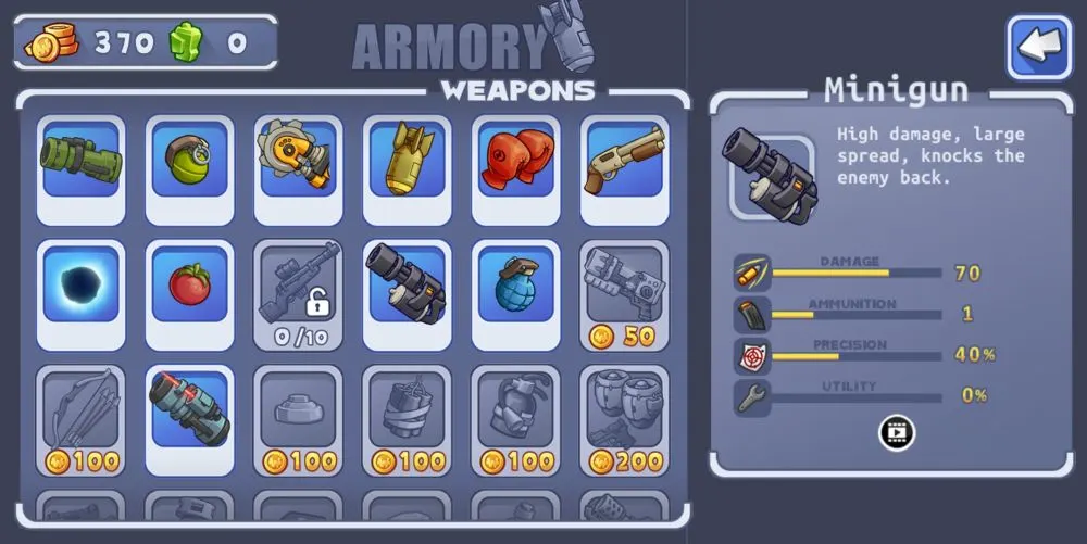 warlings 2 total armageddon minigun description