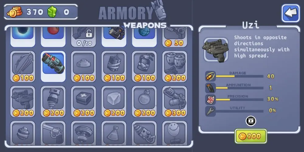 warlings 2 total armageddon uzi description