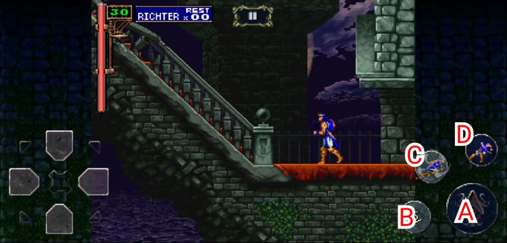 castlevania symphony of the night richter controls