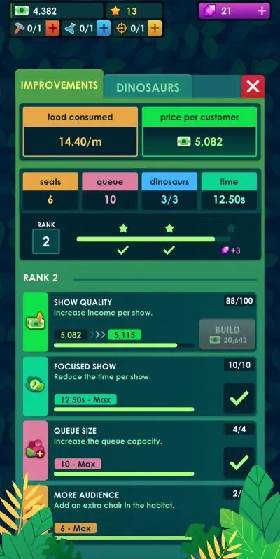 dinosaur park jurassic tycoon improvements