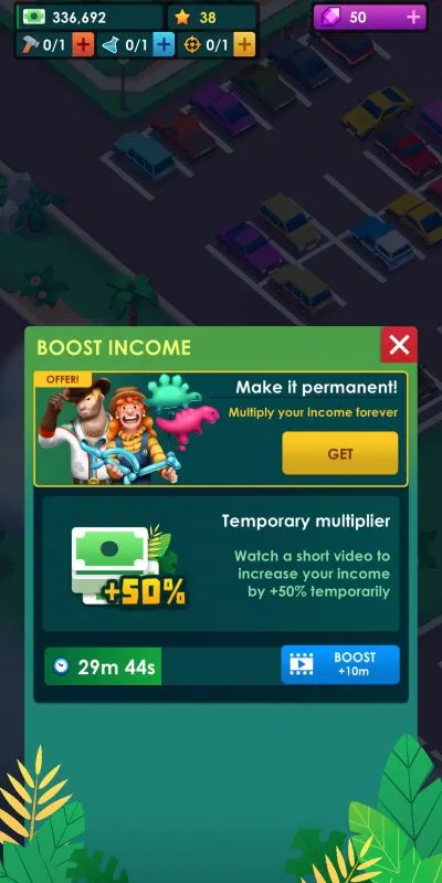 dinosaur park jurassic tycoon income multiplier