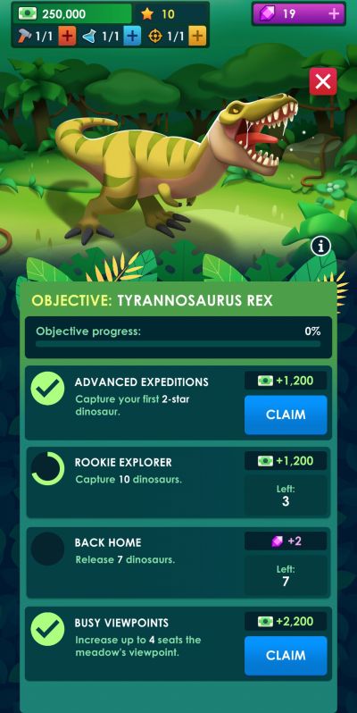 dinosaur park jurassic tycoon objective