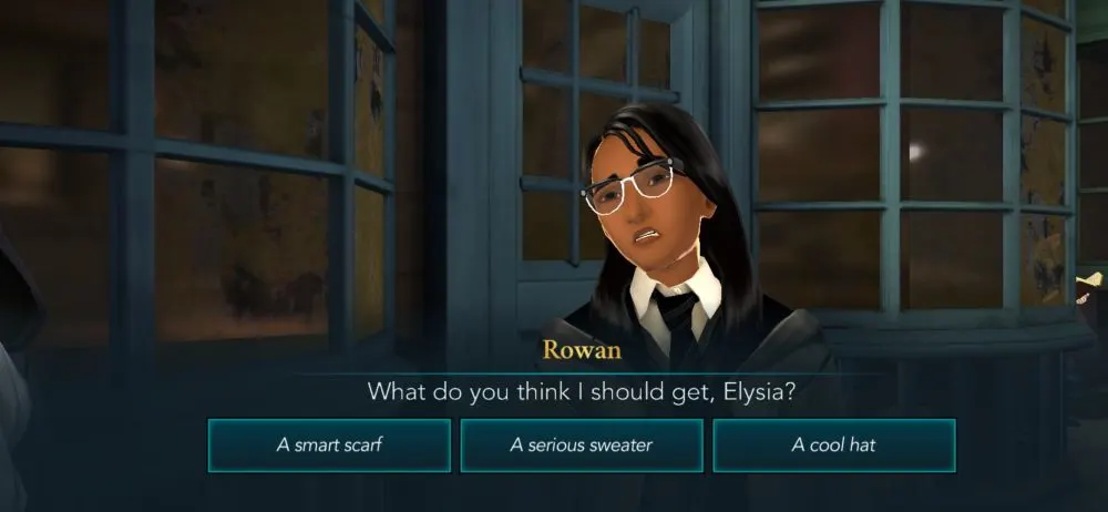 choosing response in harry potter hogwarts mystery