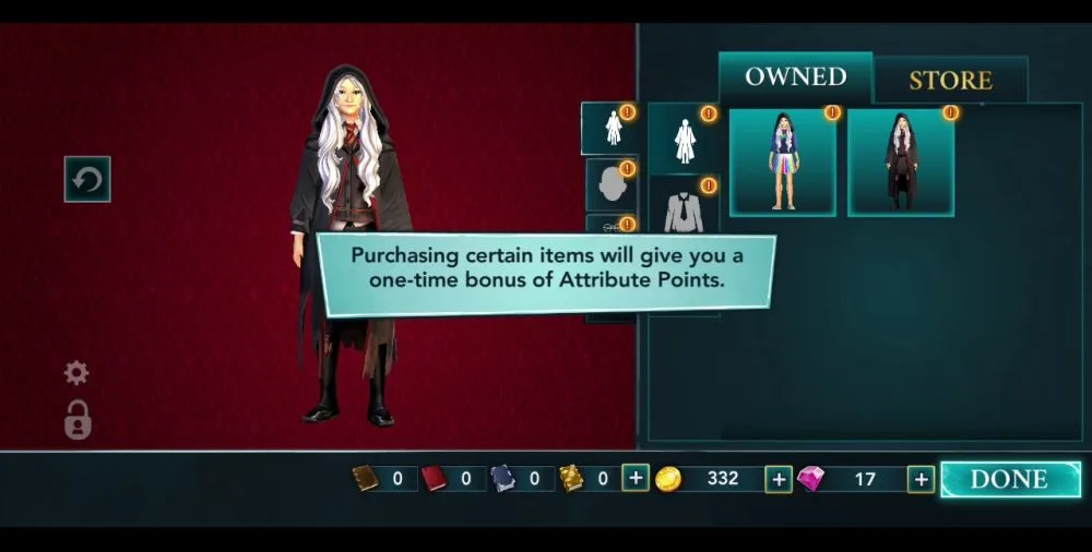 harry potter hogwarts mystery clothing options