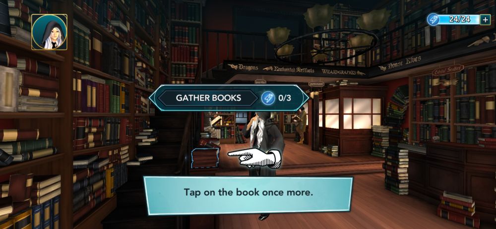 gathering books in harry potter hogwarts mystery