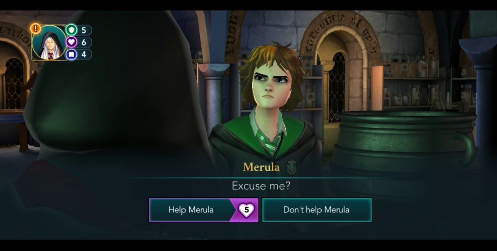 harry potter hogwarts mystery merula help