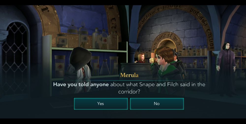 harry potter hogwarts mystery merula question