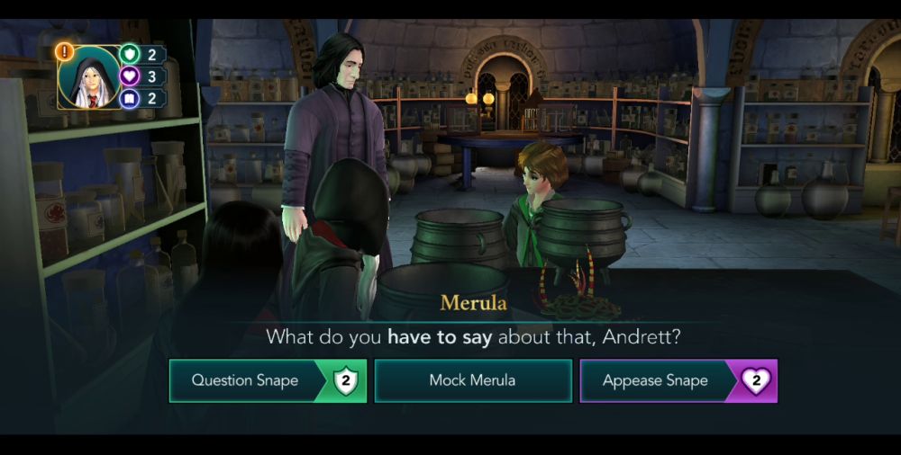 harry potter hogwarts mystery snape question