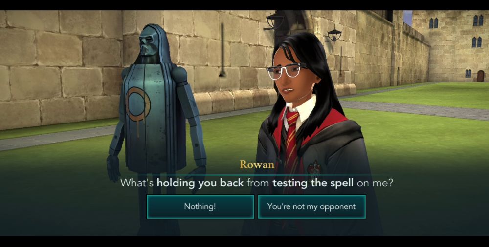 harry potter hogwarts mystery spell test question