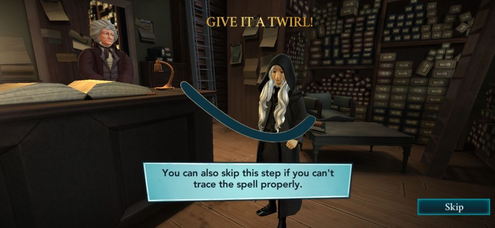tracing shapes in harry potter hogwarts mystery