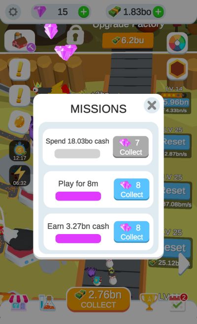 idle egg factory missions