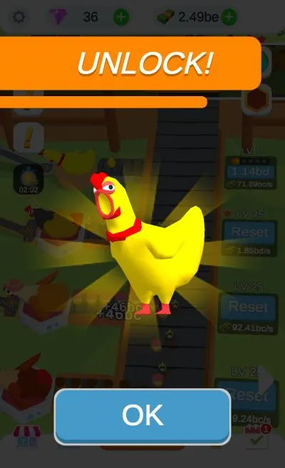 idle egg factory rubber chicken