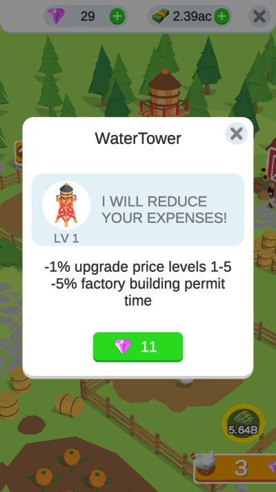 idle egg factory water tower