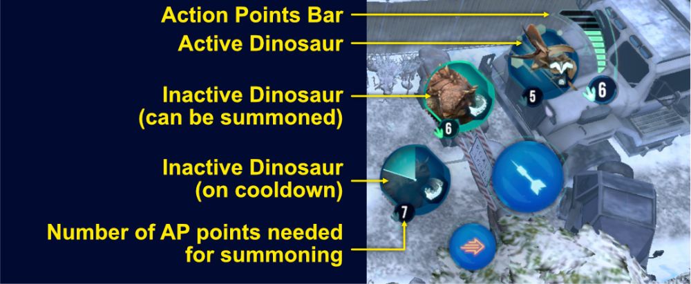 jurassic world primal ops action points