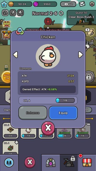 legend of slime idle rpg chicken