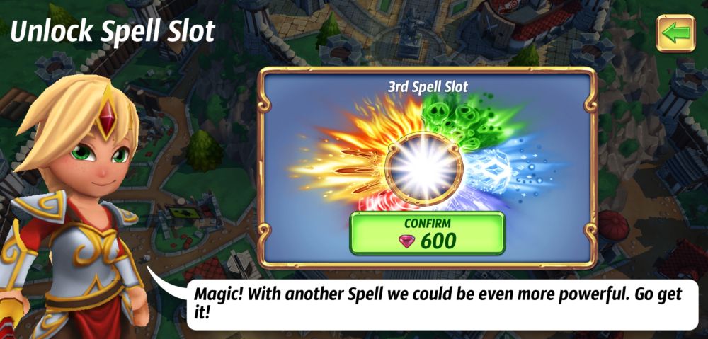 royal revolt 2 spell slot