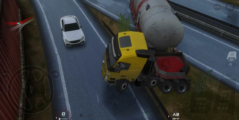 truckers of europe 3 dangerous maneuver