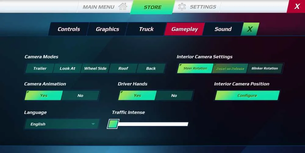 truckers of europe 3 gameplay settings