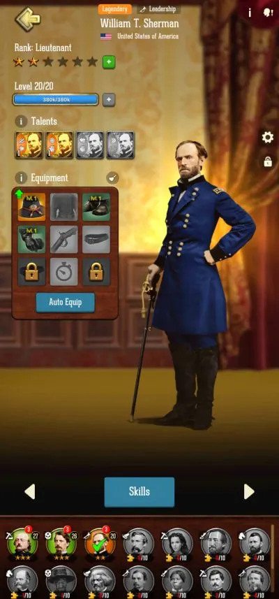 war and peace civil war commander