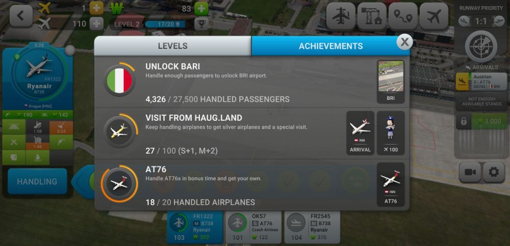world of airports achievements