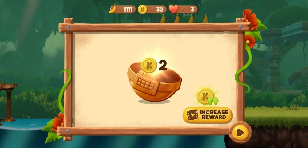 increasing rewards in banana kong 2