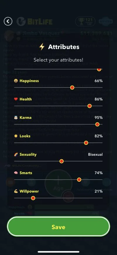 bitlife attributes