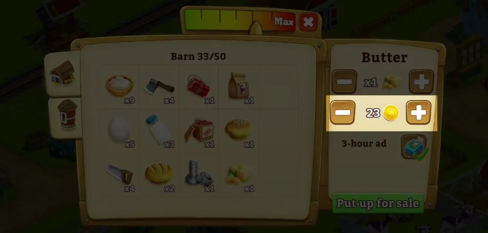 golden farm price tab