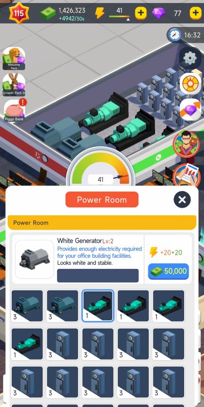 idle office tycoon power room