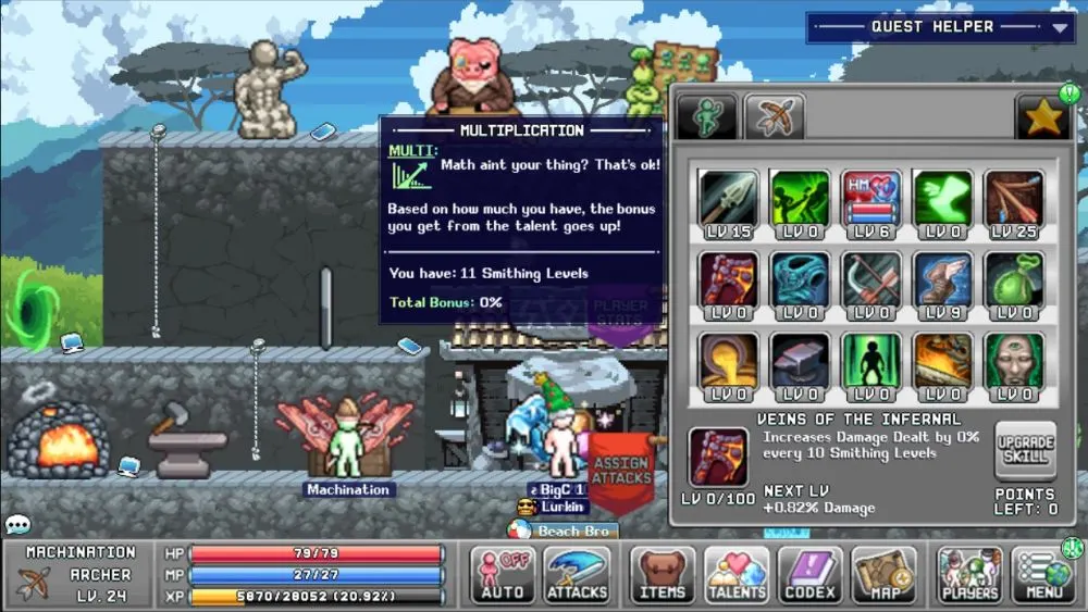 idleon math text