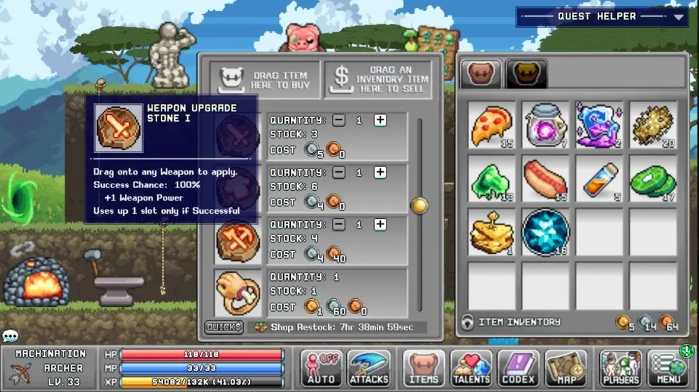 idleon weapon upgrade