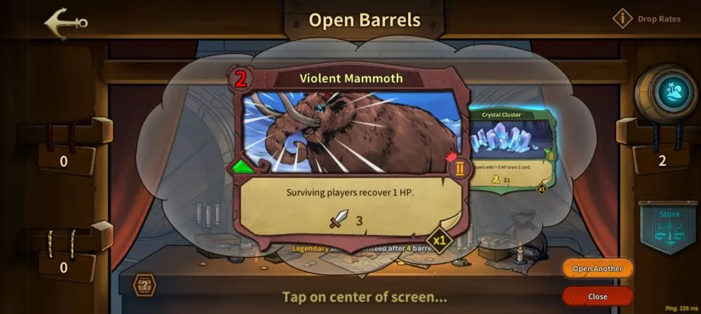 journey of greed open barrels