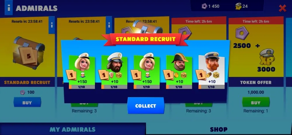 sea port cargo boat tycoon cards