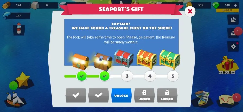 sea port cargo boat tycoon filler d