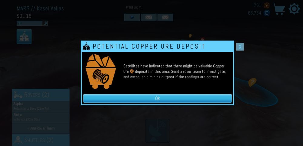 terragenesis landfall copper ore