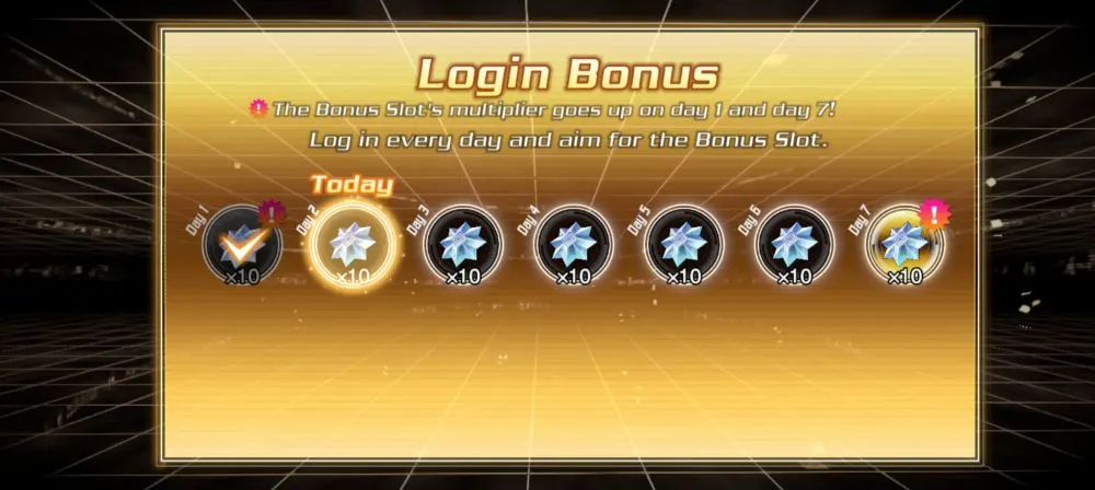 yu-gi-oh cross duel login bonus