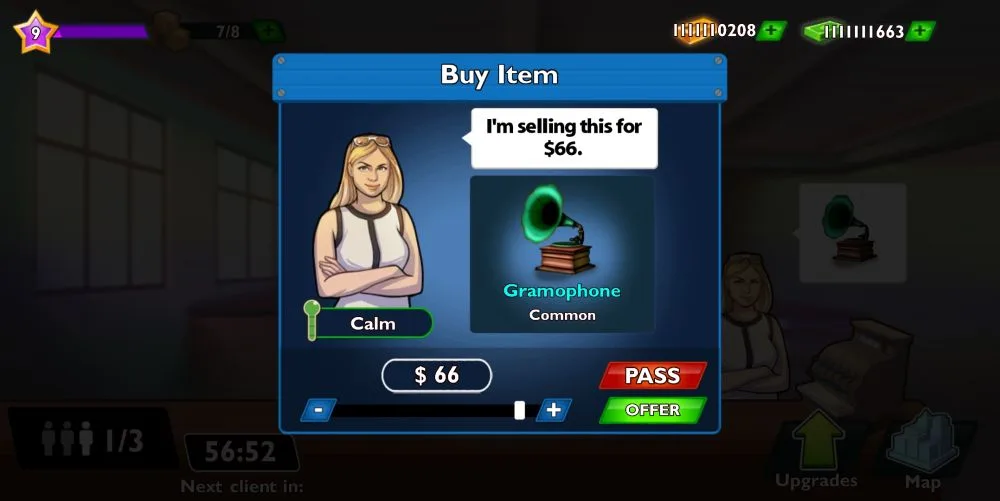 buying item in bid wars storage auction game 