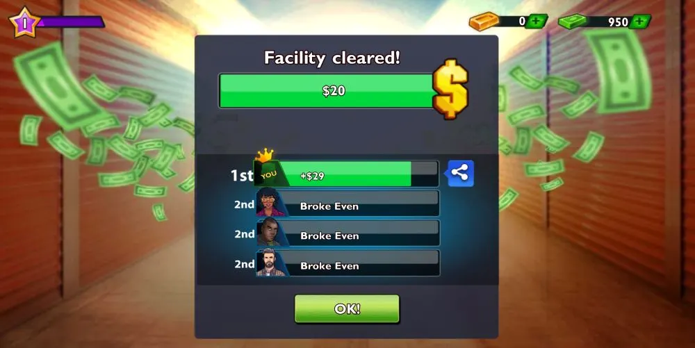 facility cleared in bid wars storage auction game