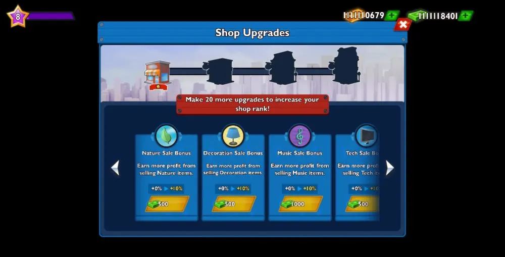 bid wars storage auction game shop upgrades