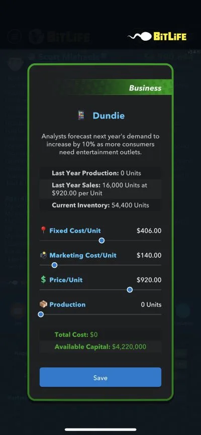 analyst forecast in bitlife